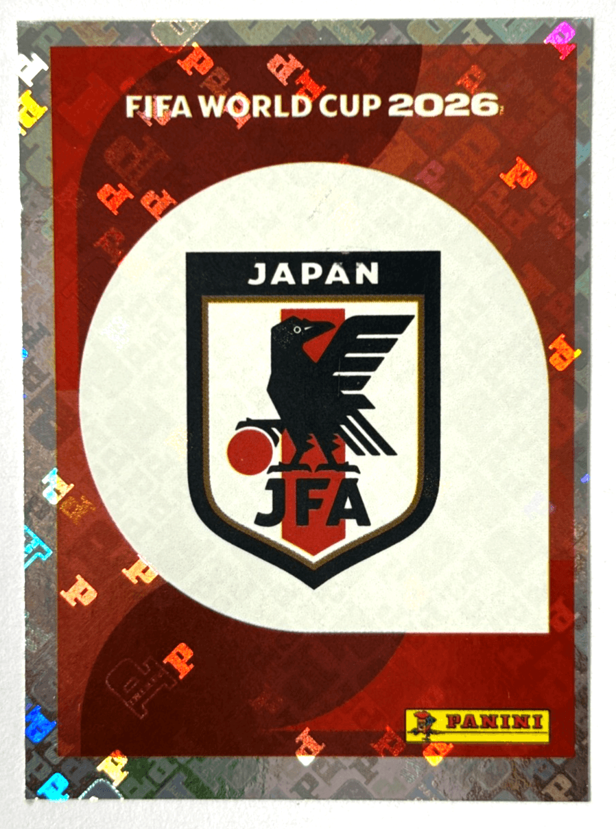 Escudo Federación de Fútbol de Japón, Panini Stickers Mundial 2026